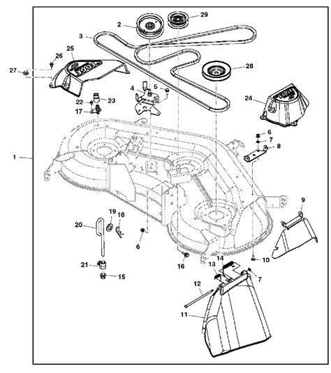 For example the operators manual, parts diagram, reference guides, safety info, etc. . John deere mower parts diagram